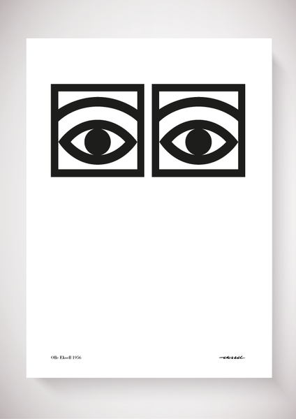 Ögon - 1956 - One Eye - Black and white 50x70