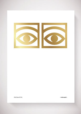 Ögon Gold - 1956 - One Eye - 50x70