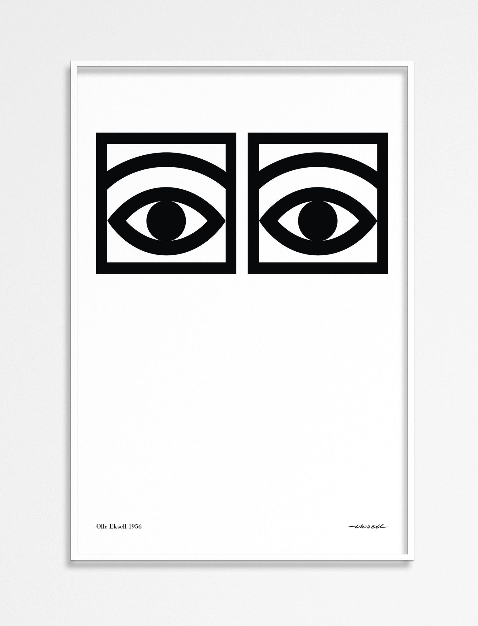 Ögon - 1956 - One Eye - Black and white 50x70