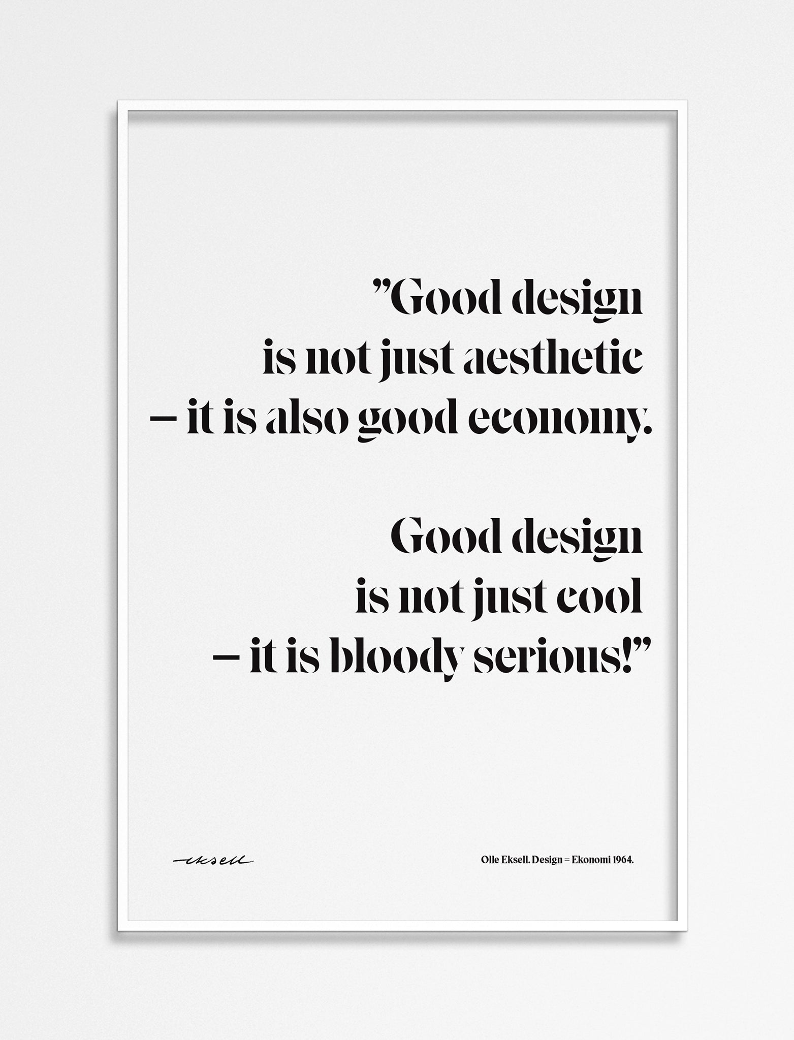 Design = Ekonomi - 1964 - Quote